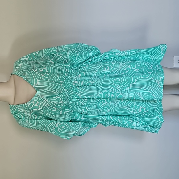 lindsay phillips Other - Lindsay Phillips green whispy print swim cover up-S/M